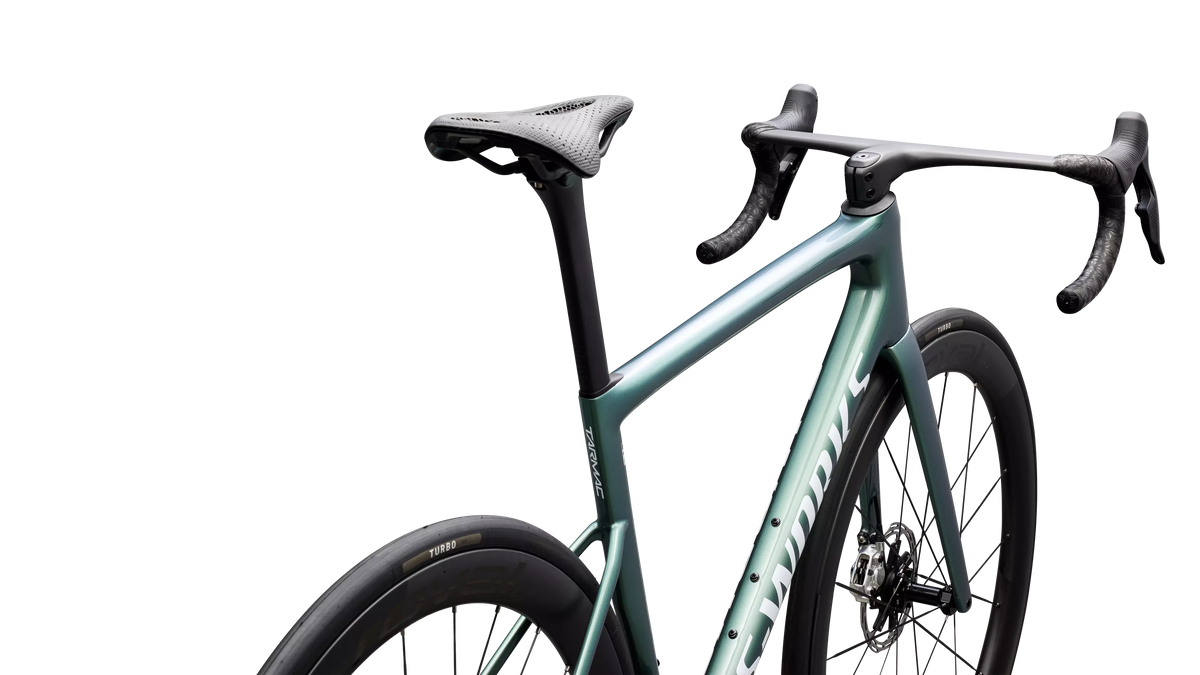 S-Works Tarmac SL8 - SRAM RED AXS (2026) - Gloss Premium Fjord Metallic / Metallic White