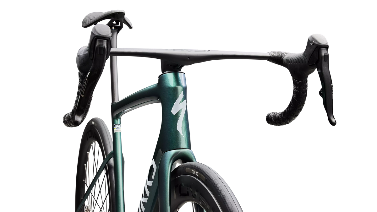 S-Works Tarmac SL8 - SRAM RED AXS (2026) - Gloss Premium Fjord Metallic / Metallic White