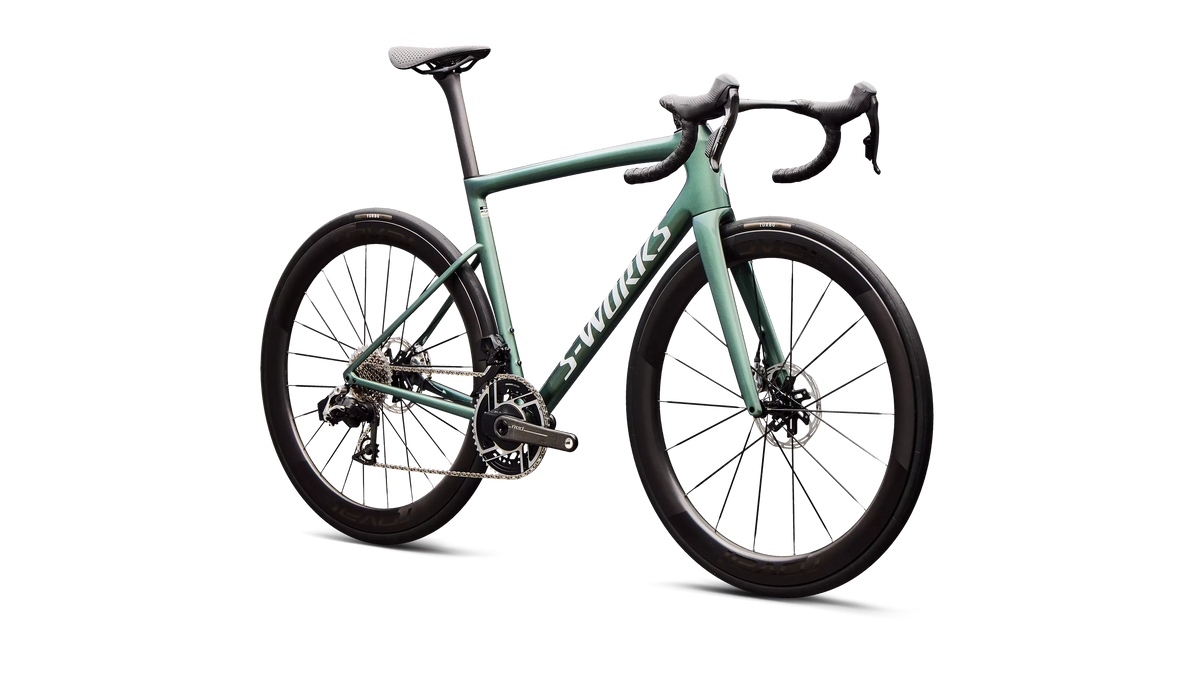 S-Works Tarmac SL8 - SRAM RED AXS (2026) - Gloss Premium Fjord Metallic / Metallic White