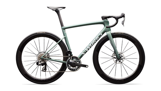 S-Works Tarmac SL8 - SRAM RED AXS (2026) - Gloss Premium Fjord Metallic / Metallic White