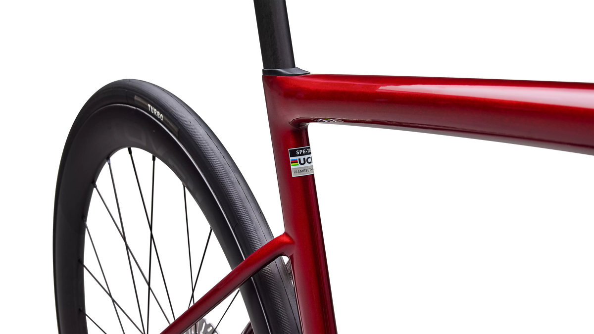 Tarmac SL8 Pro - Shimano Ultegra Di2 (2026) - Gloss Red Sky / Chrome
