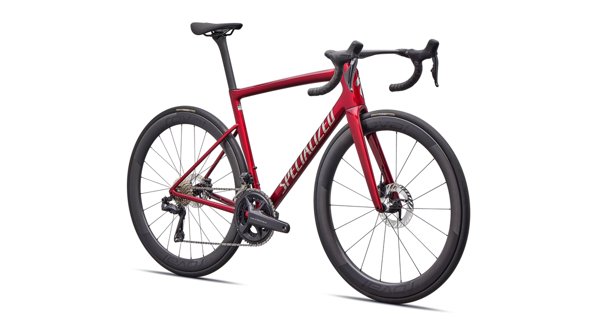 Tarmac SL8 Pro - Shimano Ultegra Di2 (2026) - Gloss Red Sky / Chrome