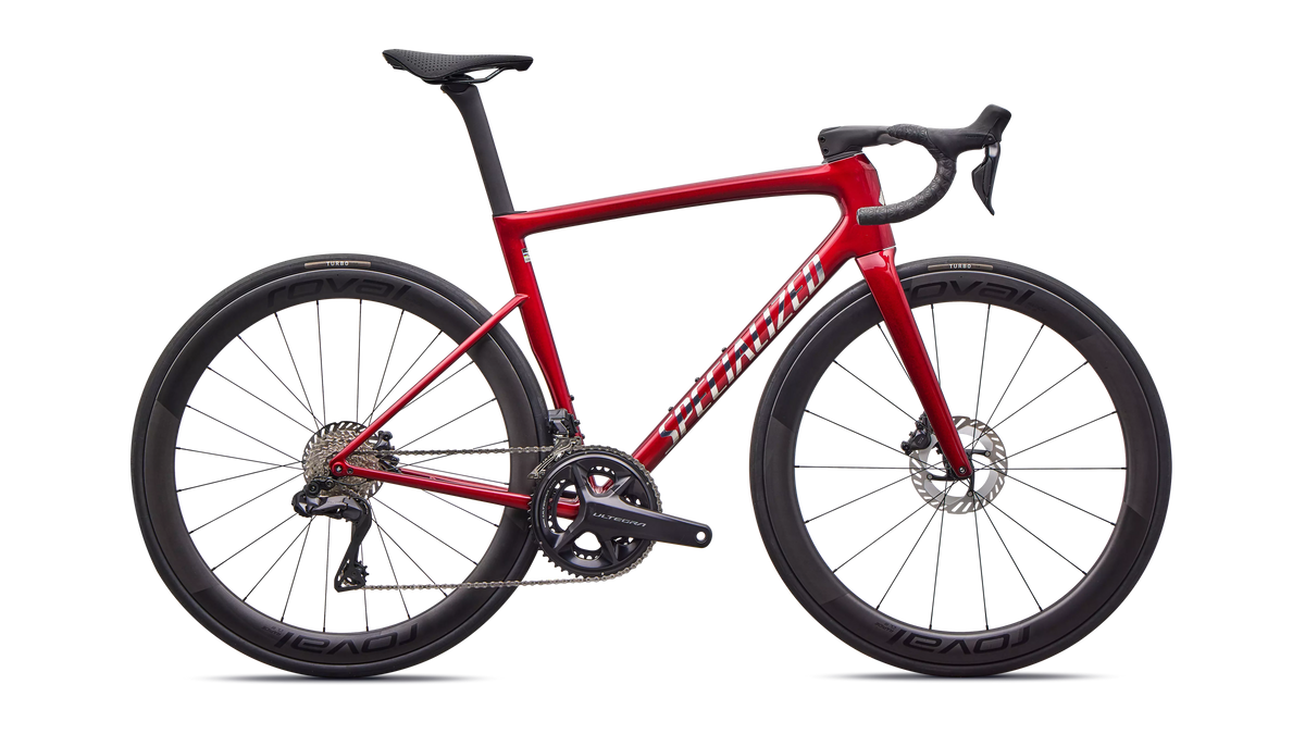 Tarmac SL8 Pro - Shimano Ultegra Di2 (2026) - Gloss Red Sky / Chrome