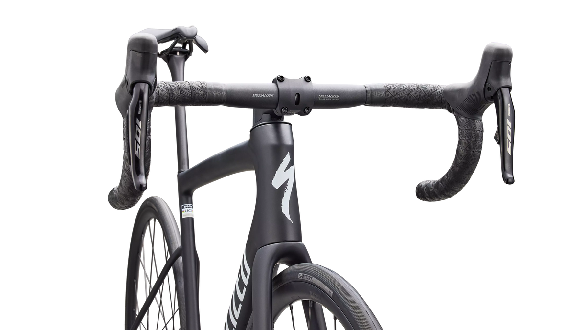 Tarmac SL8 Comp - Shimano 105 Di2 - Satin Carbon / White