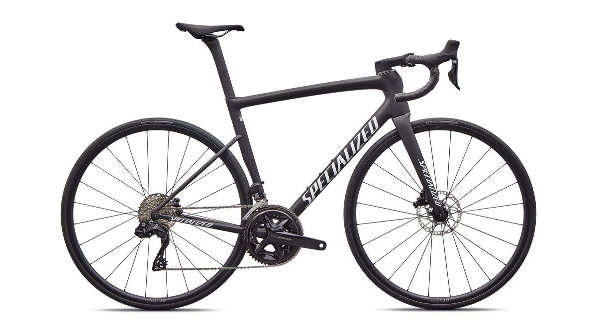 Tarmac SL8 Comp - Shimano 105 Di2 - Satin Carbon / White
