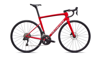 Tarmac SL8 Comp - Shimano 105 Di2 - Gloss Red Tint / Silver Dust