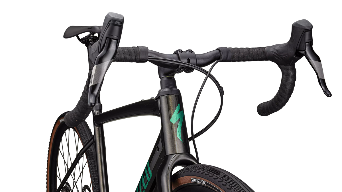 Diverge Comp E5 - SRAM Apex - Metallic Obsidian / Metallic Pine Green