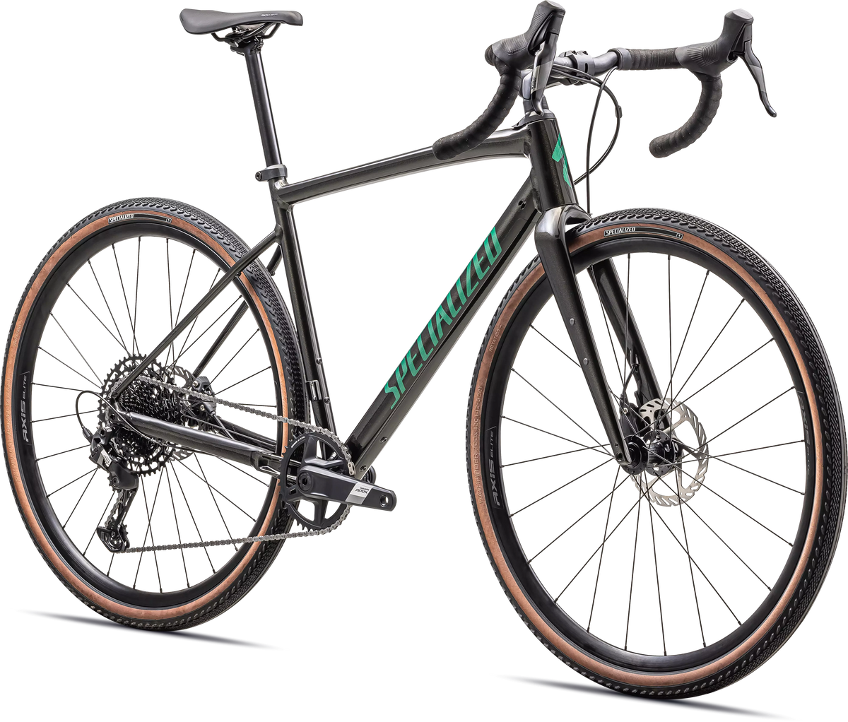 Diverge Comp E5 - SRAM Apex - Metallic Obsidian / Metallic Pine Green