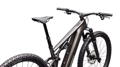 S-Works Turbo Levo R (2027) - Gloss Warm Smoke Metallic / Smoke / Pistachio