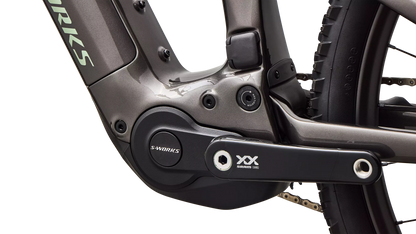 S-Works Turbo Levo R (2027) - Gloss Warm Smoke Metallic / Smoke / Pistachio