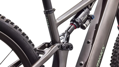 S-Works Turbo Levo R (2027) - Gloss Warm Smoke Metallic / Smoke / Pistachio