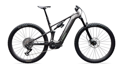 S-Works Turbo Levo R (2027) - Gloss Warm Smoke Metallic / Smoke / Pistachio