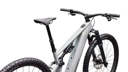 S-Works Turbo Levo R (2027) - Gloss Dolomite Metallic / Chameleon Silver Green / Oak Green Metallic