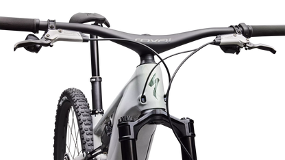 S-Works Turbo Levo R (2027) - Gloss Dolomite Metallic / Chameleon Silver Green / Oak Green Metallic