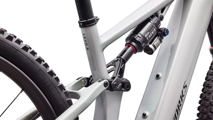 S-Works Turbo Levo R (2027) - Gloss Dolomite Metallic / Chameleon Silver Green / Oak Green Metallic