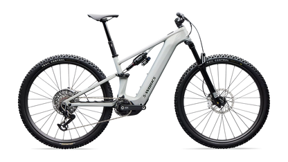 S-Works Turbo Levo R (2027) - Gloss Dolomite Metallic / Chameleon Silver Green / Oak Green Metallic
