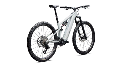 S-Works Turbo Levo R (2027) - Gloss Dolomite Metallic / Chameleon Silver Green / Oak Green Metallic