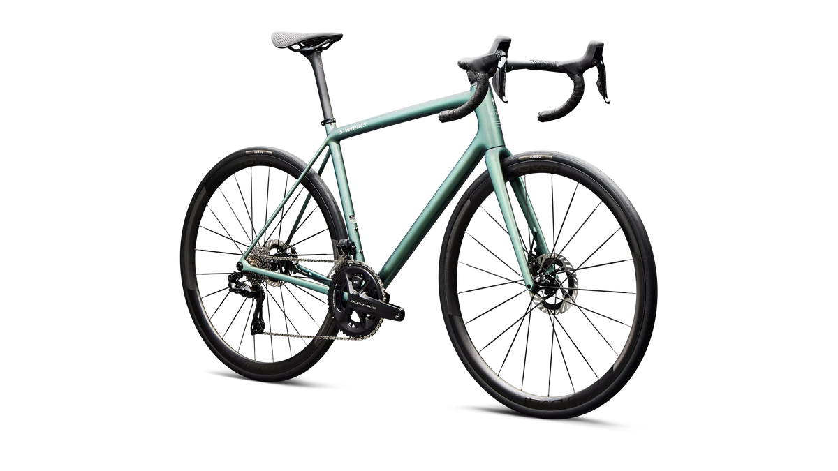 S-Works Aethos 2 - Shimano Dura-Ace Di2 - Gloss Premium Fjord Metallic / Dolomite Metallic
