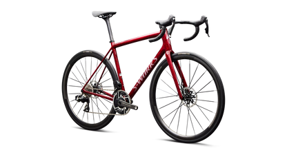 S-Works Aethos 2 - SRAM RED AXS - Sandstone Metallic Base / Red Tint