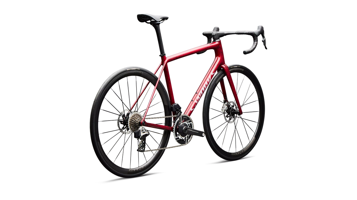 S-Works Aethos 2 - SRAM RED AXS - Sandstone Metallic Base / Red Tint
