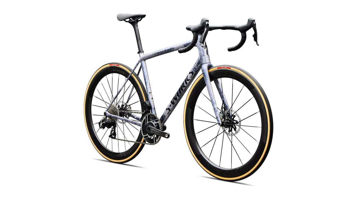 S-Works Aethos 2 - SRAM RED AXS (2027) - Gloss Charcoal Tint / Amethyst Frost / Metallic Obsidian
