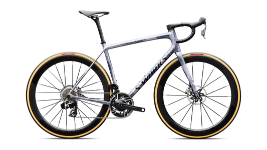 S-Works Aethos 2 - SRAM RED AXS (2027) - Gloss Charcoal Tint / Amethyst Frost / Metallic Obsidian