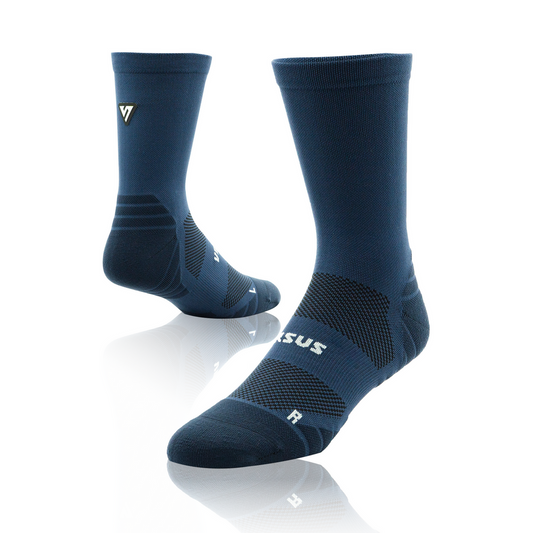 VERSUS Classic Navy Active Crew Tab Socks